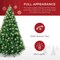 Artificial Christmas Tree Hinged Pine with 250 Lights, 1,000 Tips & Foldable Base Pre-Lit Outdoor Holiday Decor